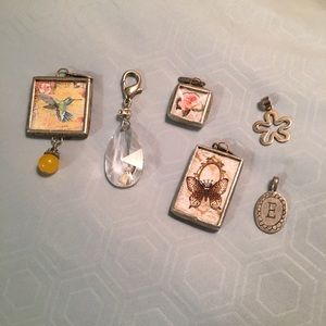 Jewel Kade silver necklace with 6 charms